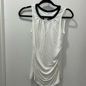 White Sleeveless Top